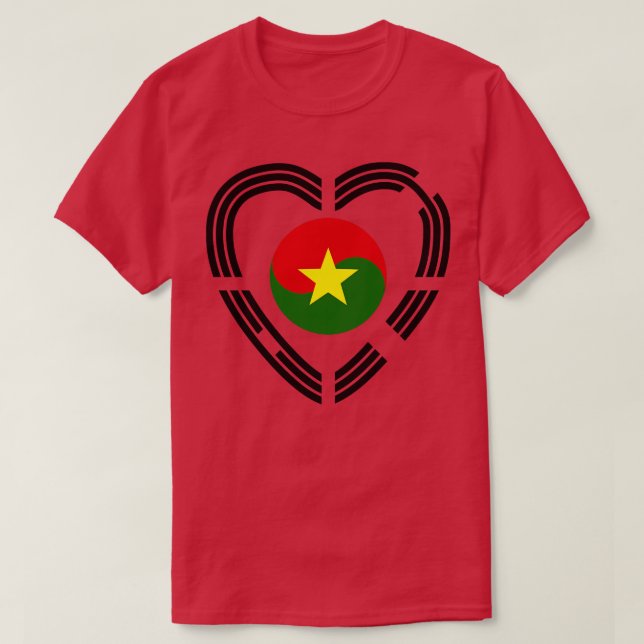 T-shirt Coréen Burkinabé Multinational Patriot Drapeau Coe (Design devant)