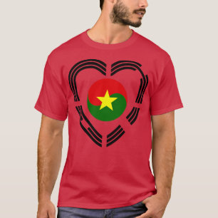 T-shirt Coréen Burkinabé Multinational Patriot Drapeau Coe