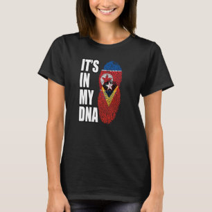 T-shirt Coréen Du Nord Et Timorais Mélangent Le Drapeau Du