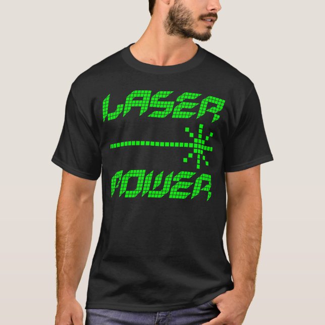 T-SHIRT COREY TIGER 1980 RETRO LASER POWER (Devant)