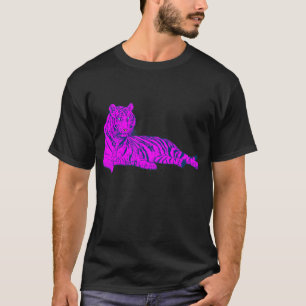 T-shirt COREY TIGER 80's PINK LOUNGE TIGER