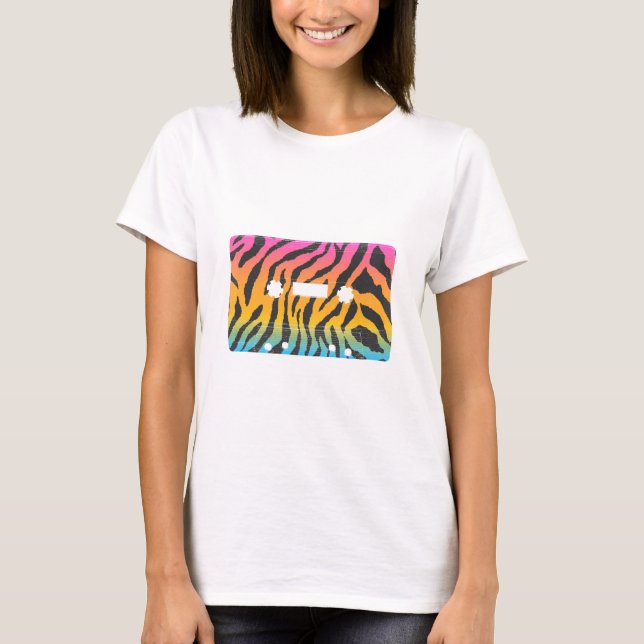 T-shirt Corey Tiger 80s Rétro Cassette chemise (Devant)