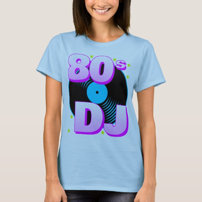 T-Shirt Corey Tiger 80s Rétro DJ 80s (Devant)