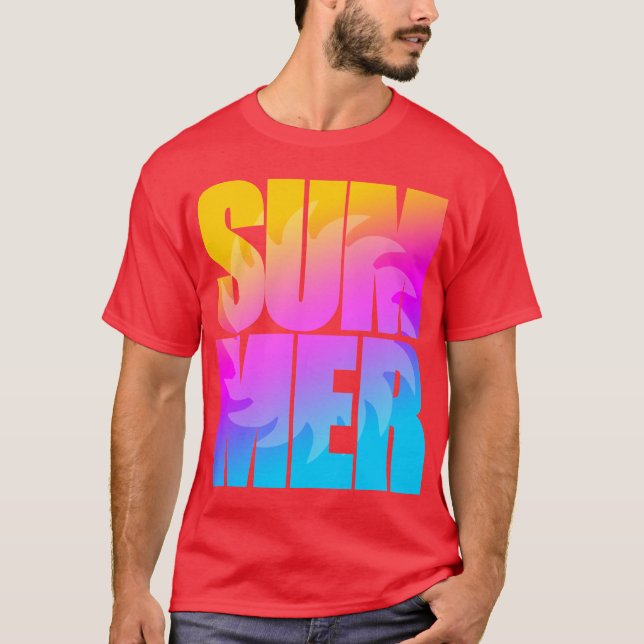 T-shirt Corey Tiger 80s Summer Sun (Devant)