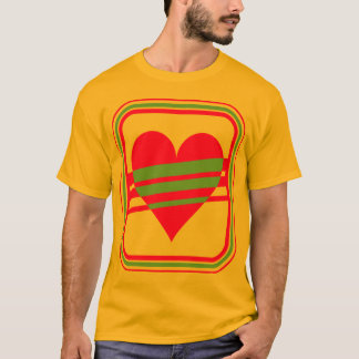T-shirt Corey Tiger 80s Vintage Cœur & Rayures