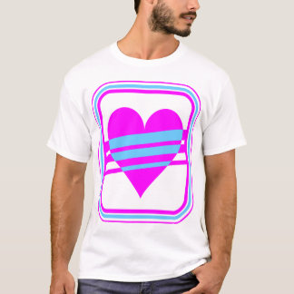 T-shirt Corey Tiger 80s Vintage Cœur & Rayures