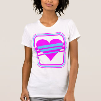 T-shirt Corey Tiger 80s Vintage Cœur & Rayures