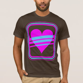T-shirt Corey Tiger 80s Vintage Cœur & Rayures
