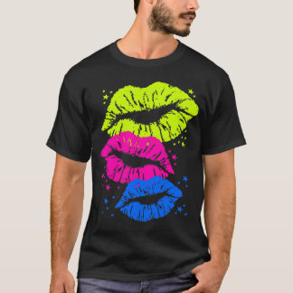 T-shirt Corey Tiger 80s Vintage Lips & Stars Kisses