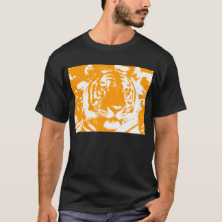T-SHIRT COREY TIGER 80'S VISAGE DE TIGRE ORANGE
