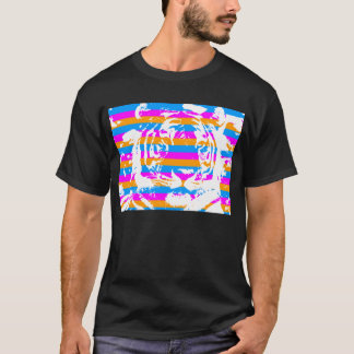 T-SHIRT COREY TIGER FACE DE TIGRE RAYÉE DES ANNÉES 80