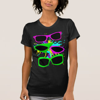 T-shirt Corey Tiger Lunettes de soleil néon vintage 80s éc