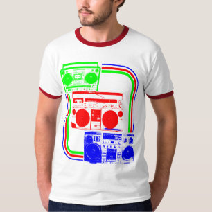 T-shirt Corey Tiger Radio Boombox Rétro 80s