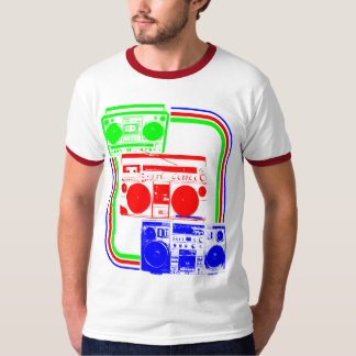 T-shirt Corey Tiger Radio Boombox Rétro 80s