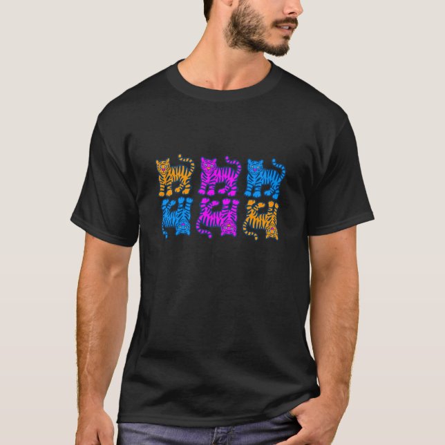 T-SHIRT COREY TIGRE 80 MULTI TIGRE HORIZONTAL (Devant)