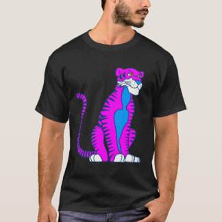 T-SHIRT COREY TIGRE ALERTE TIGRE ROSE 80'S