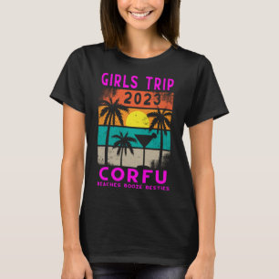 T-shirt Corfou Girls Trip 2023 Étudiants Femmes Besties Ka