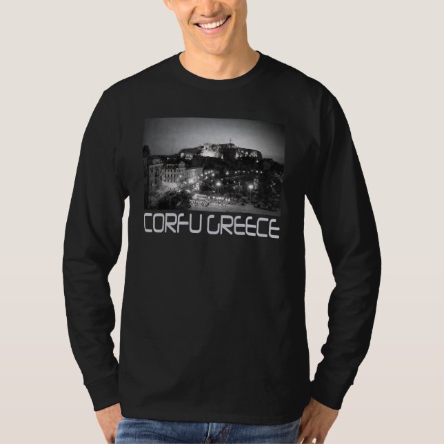 T-SHIRT CORFU ÎLE GRECQUE NOSTALGIE   (Devant)