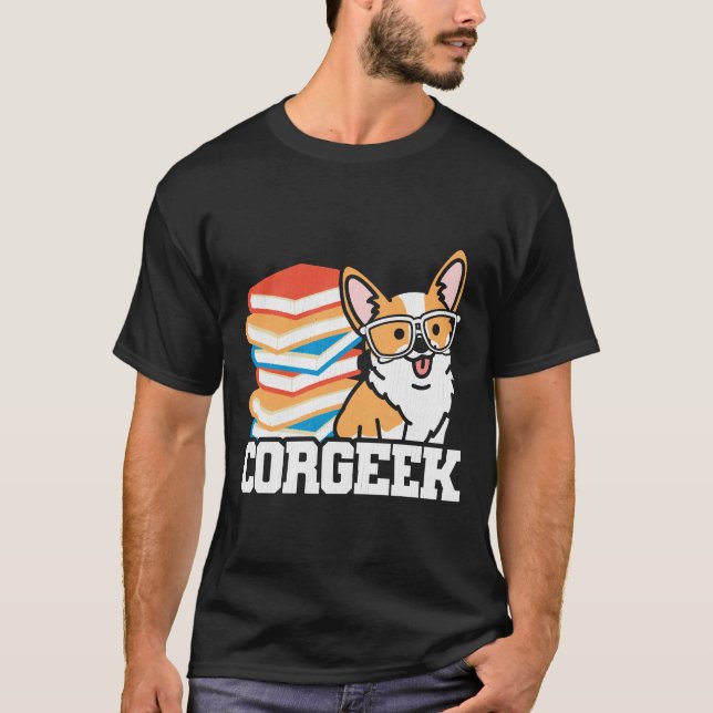 T-shirt Corgeek Funny Corgi Owner (Devant)