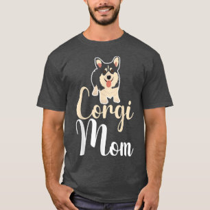 T-shirt Corgi Amoureux des chiens Tee Cute Black Cardigan