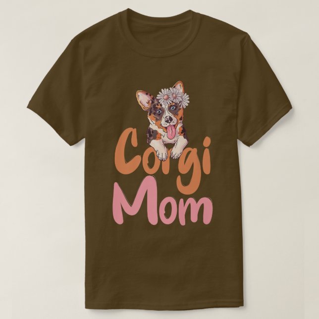 T-shirt Corgi Amoureux des chiens Tee Cute Pembroke Corgi  (Design devant)