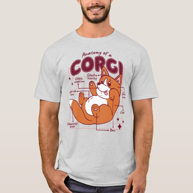 T-SHIRT CORGI ANATOMY (Devant)