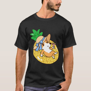 T-shirt Corgi And Pineapple Pool Float