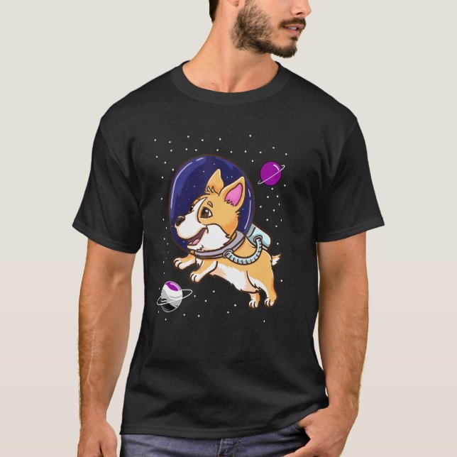 T-shirt Corgi Asexué Dans L'Espace Ace Fierté (Devant)