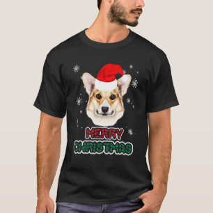 T-shirt Corgi au chapeau de Père Noël Joyeux Noël Chien Xm