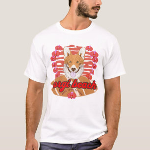 T-shirt Corgi Beach Gratuit Votre Avenir