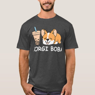 T-shirt Corgi Boba, Cadeaux Amoureux de les chiens Pour Fe