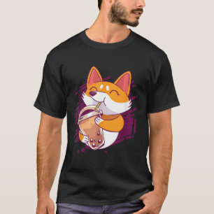 T-shirt Corgi Bubble Tea Bobas Corgi