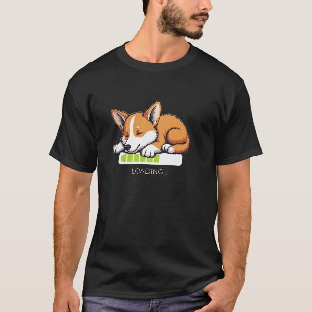 T-shirt Corgi Cardigan Welsh Pembroke Corgie Chargement (Devant)