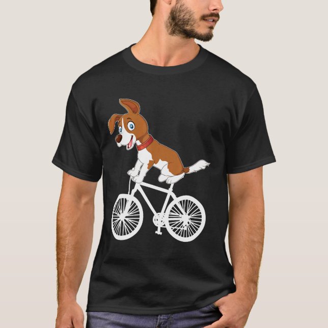 T-shirt Corgi Chien à Vélo Mtb Cyclisme (Devant)
