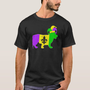 T-shirt Corgi Chien Carnavals Mardi Gras Drôle de Chien Bo