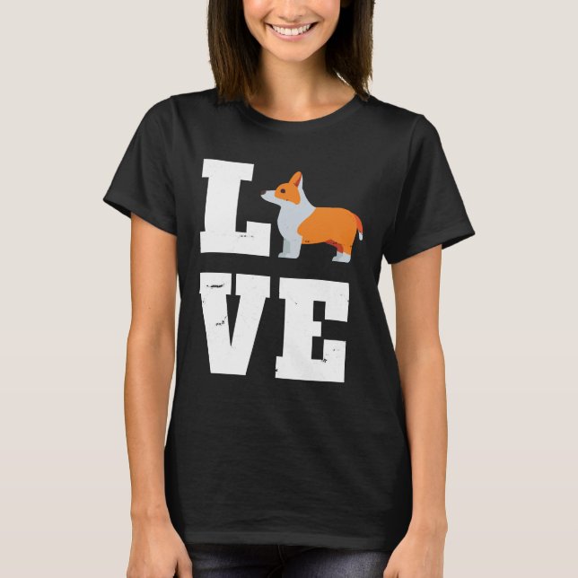 T-shirt Corgi Chien I Love Corgis (Devant)