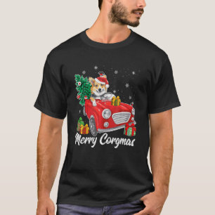 T-shirt Corgi Chien Joyeux Corgmas Père Noël Corgi Mauvais