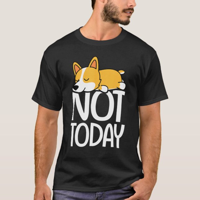 T-shirt Corgi Chien Lazy Pour Corgi (Devant)