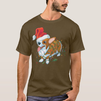 T-shirt Corgi Chien léger Joyeux Corgmas Père Noël Corgi U