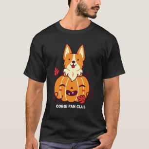 T-shirt Corgi Chien Mignon Puppy Jouet Citrouille