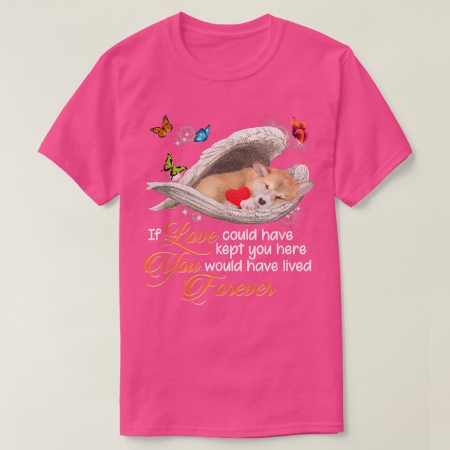T-shirt Corgi Chien Paw Love Loss of Dog Beautiful Animal  (Design devant)