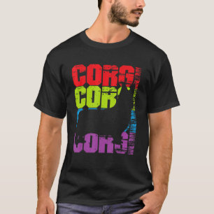 T-shirt Corgi Chien Retro Vintage 60s les années 70 Corgi