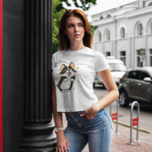 T-shirt Corgi Chien trois couleurs mignonne