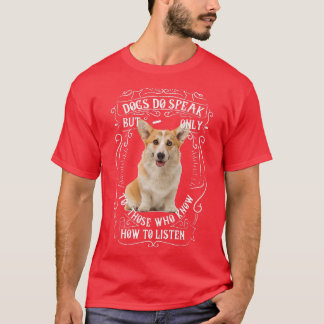 T-shirt Corgi Chiens De race Chiens Parlent