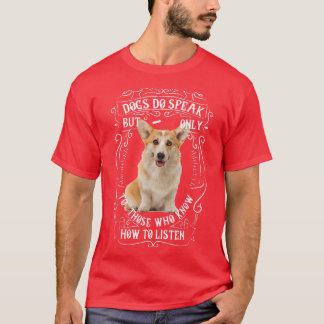 T-shirt Corgi Chiens De race Chiens Parlent