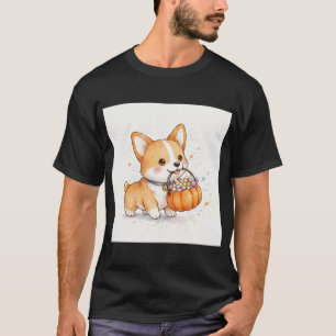 T-shirt Corgi chiot Trick-or-Treat Halloween