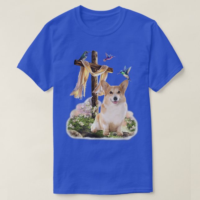 T-shirt Corgi colibri  (Design devant)