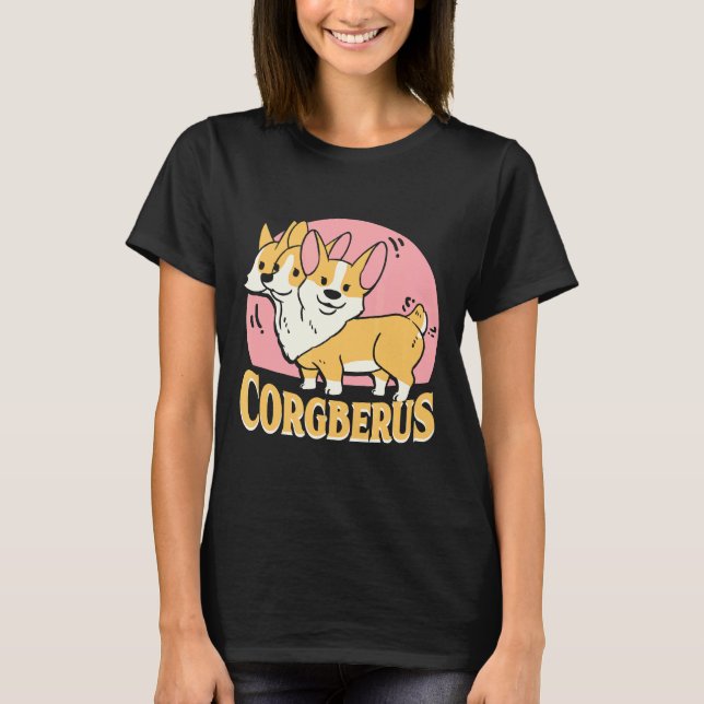 T-shirt Corgi Corgberus petit chien (Devant)