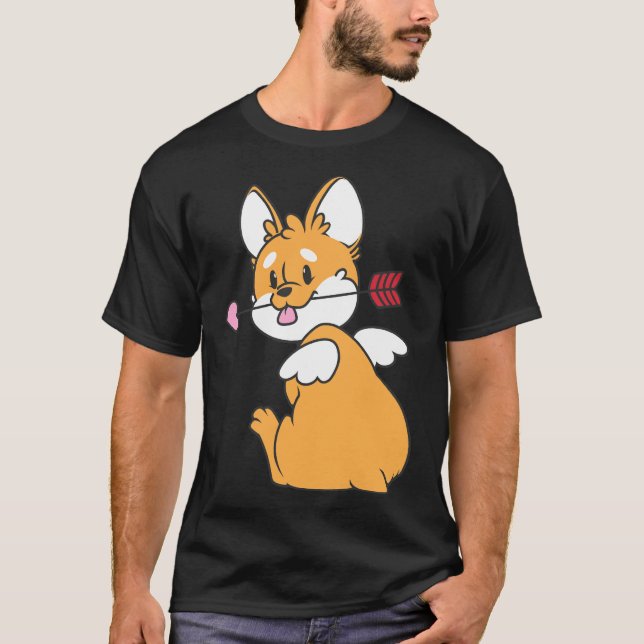 T-shirt Corgi cupide (Devant)