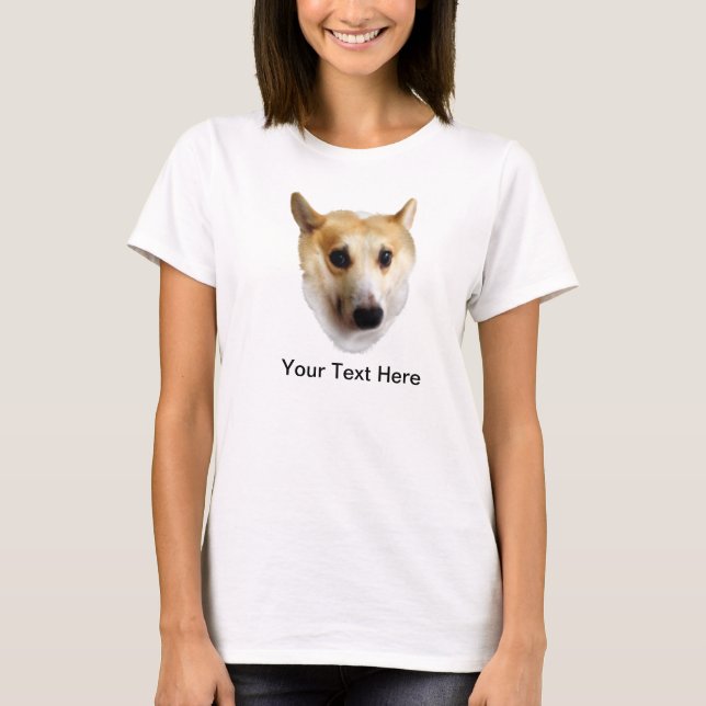 T-shirt Corgi curieux (Devant)